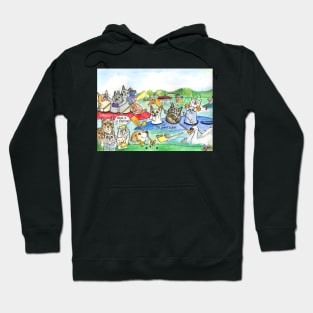 Animal Boat race Hoodie